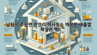 남원시 주천면 장안리 이사청소: 깨끗한 새출발, 확실하게!